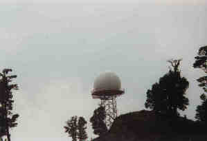 Guatemala air-traffic control 35-ft. (10.7m) diameter 3-layer sandwich radome.